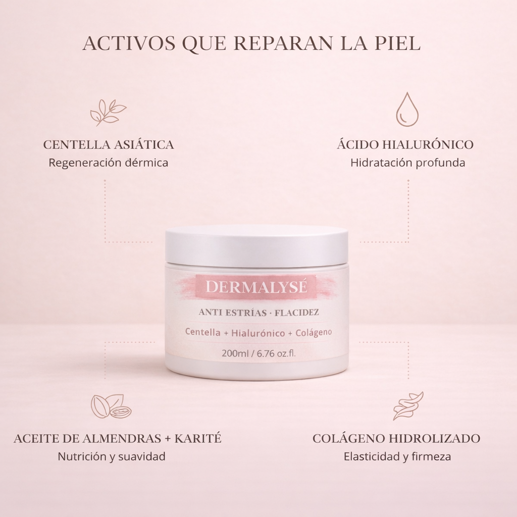 DERMALYSÉ - Tratamiento Reafirmante y Anti Estrías. - 200ML